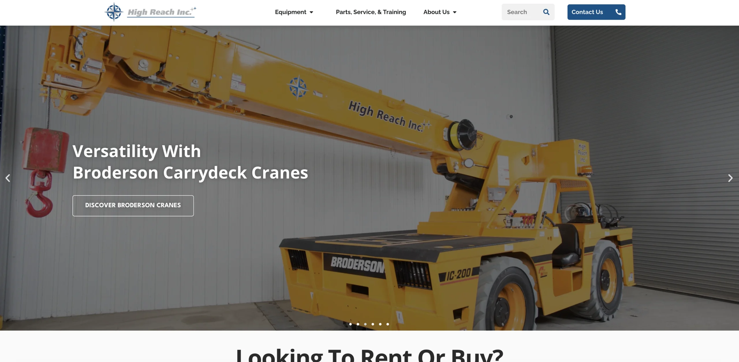 Website design for High Reach Inc. by Oakville Web Designs